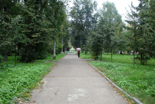 Парк на улице Белинского в Казани