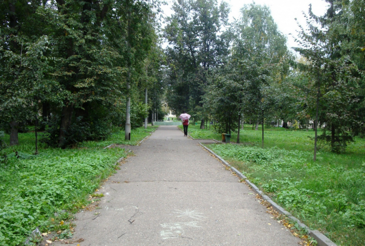 Парк на улице Белинского в Казани